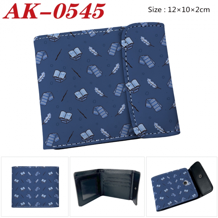 Harry Potter Anime PU leather full color buckle 20% off wallet 12X10X2CM  AK-0545