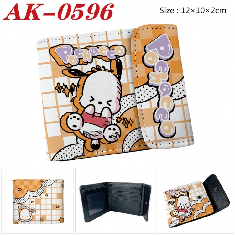 sanrio Anime PU leather full color buckle 20% off wallet 12X10X2CM AK-0596