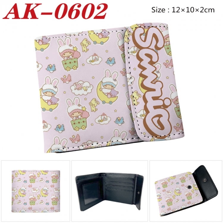 sanrio Anime PU leather full color buckle 20% off wallet 12X10X2CM AK-0602