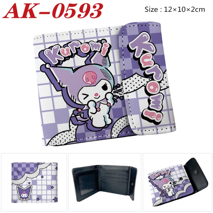 sanrio Anime PU leather full color buckle 20% off wallet 12X10X2CM AK-0593