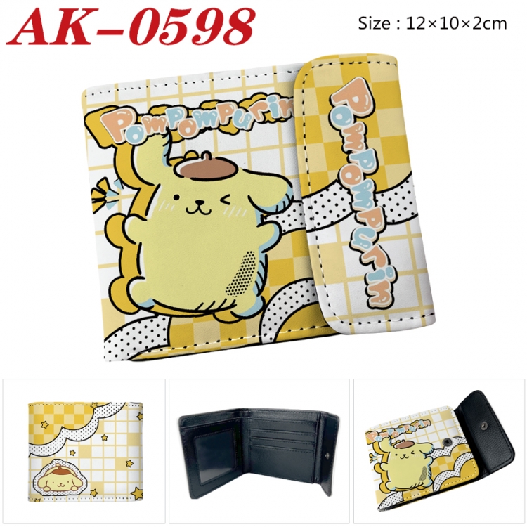 sanrio Anime PU leather full color buckle 20% off wallet 12X10X2CM AK-0598