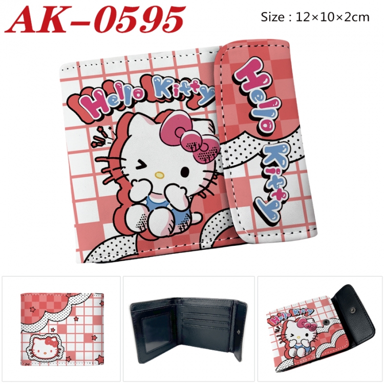 sanrio Anime PU leather full color buckle 20% off wallet 12X10X2CM AK-0595