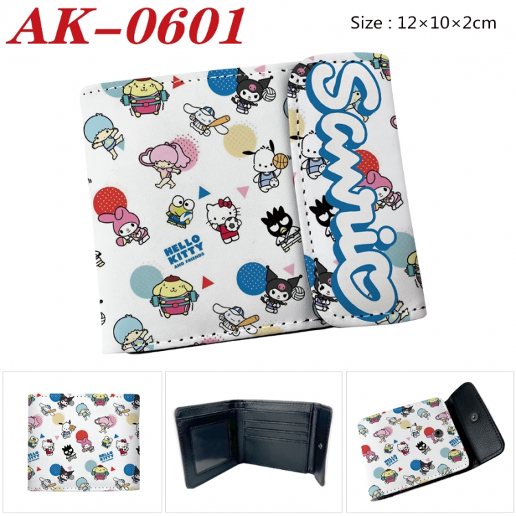 sanrio Anime PU leather full color buckle 20% off wallet 12X10X2CM AK-0601