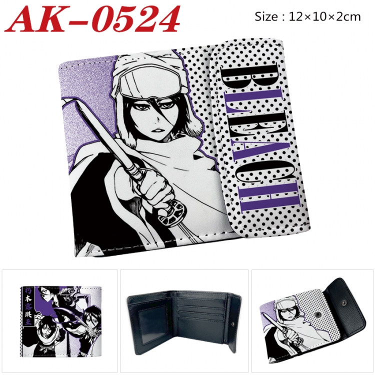 Bleach Anime PU leather full color buckle 20% off wallet 12X10X2CM AK-0524