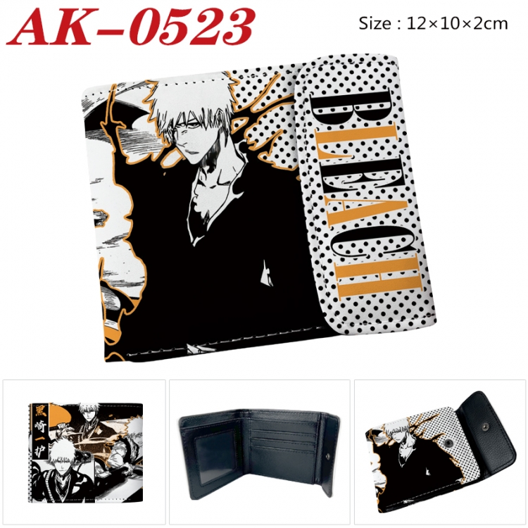 Bleach Anime PU leather full color buckle 20% off wallet 12X10X2CM AK-0523