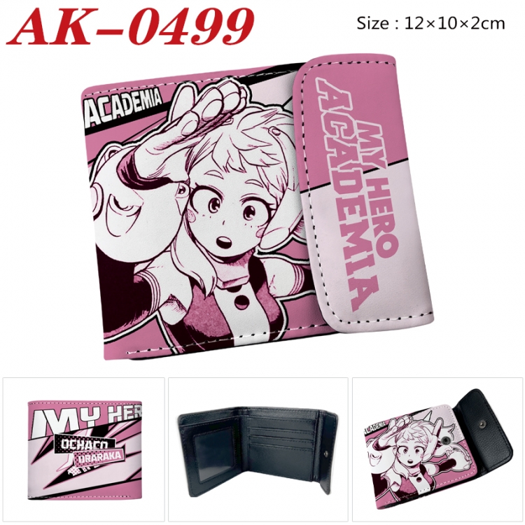 My Hero Academia Anime PU leather full color buckle 20% off wallet 12X10X2CM AK-0499