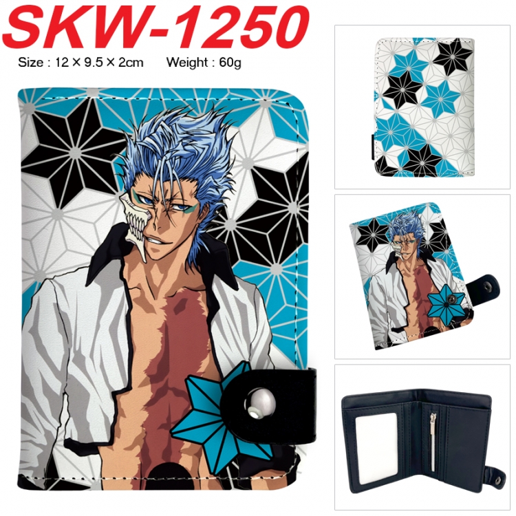 Bleach Anime vertical button folding wallet 12X9.5X2CM 60g