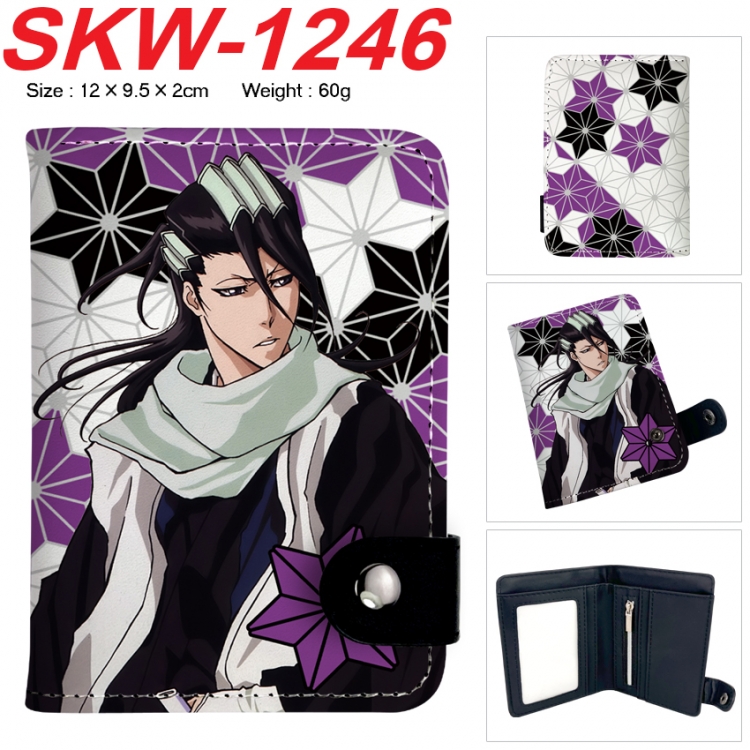 Bleach Anime vertical button folding wallet 12X9.5X2CM 60g