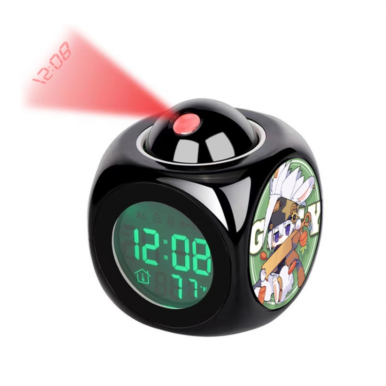 AOTU Anime projection alarm clock electronic clock 8x8x10cm