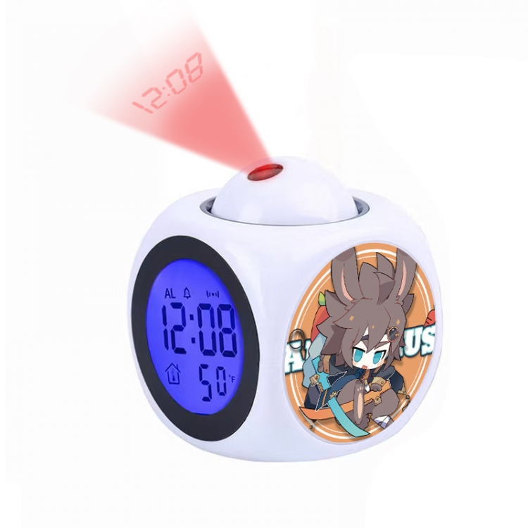 AOTU Anime projection alarm clock electronic clock 8x8x10cm