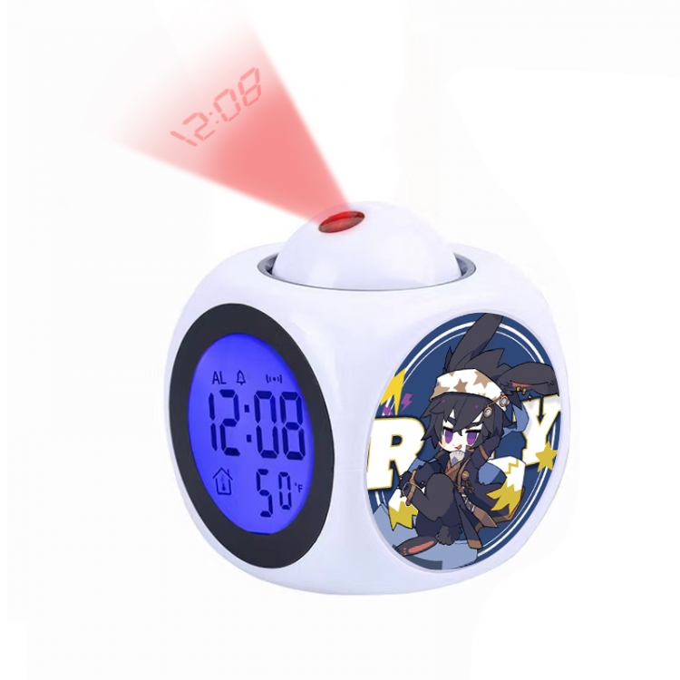 AOTU Anime projection alarm clock electronic clock 8x8x10cm