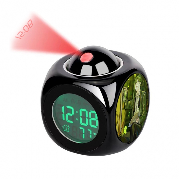 Library Of Ruina Anime projection alarm clock electronic clock 8x8x10cm