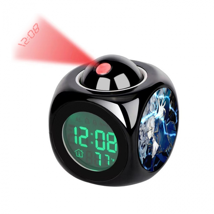 Library Of Ruina Anime projection alarm clock electronic clock 8x8x10cm