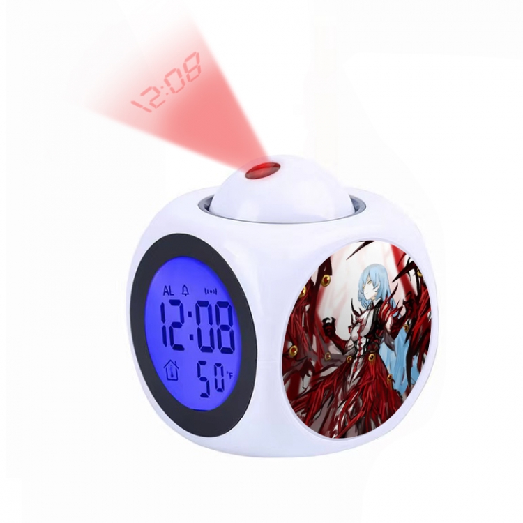 Library Of Ruina Anime projection alarm clock electronic clock 8x8x10cm