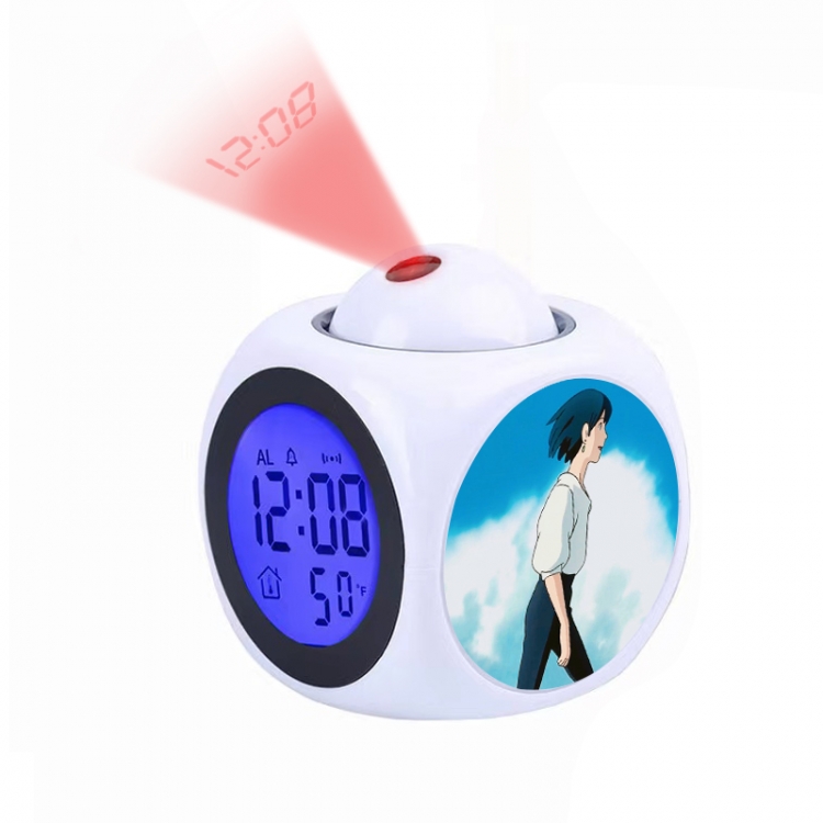 Hauru no ugoku shiro Anime projection alarm clock electronic clock 8x8x10cm