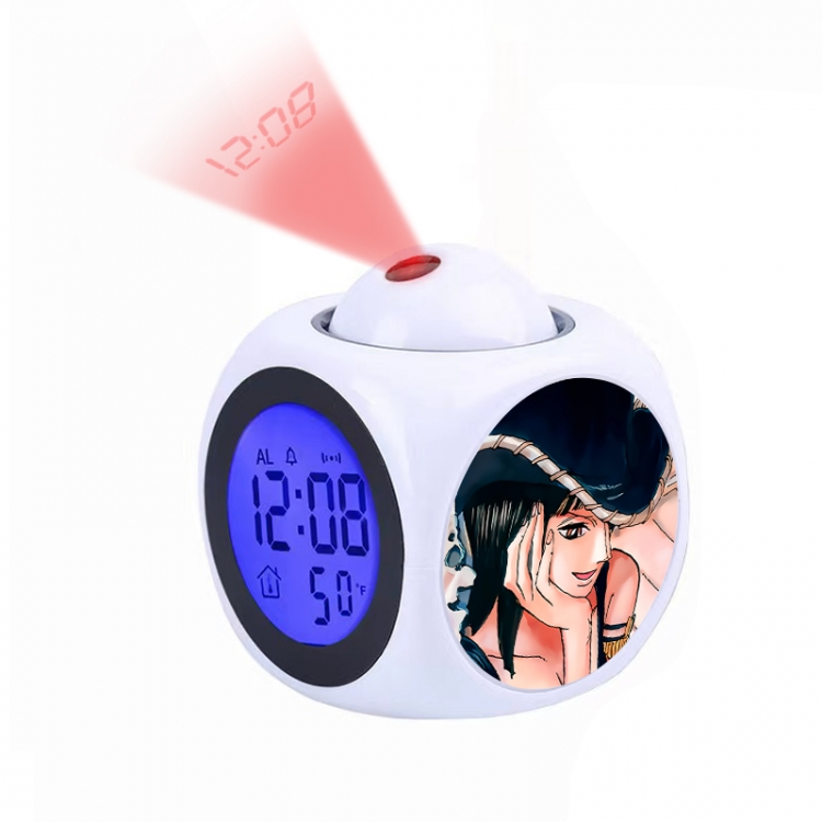 One Piece Anime projection alarm clock electronic clock 8x8x10cm