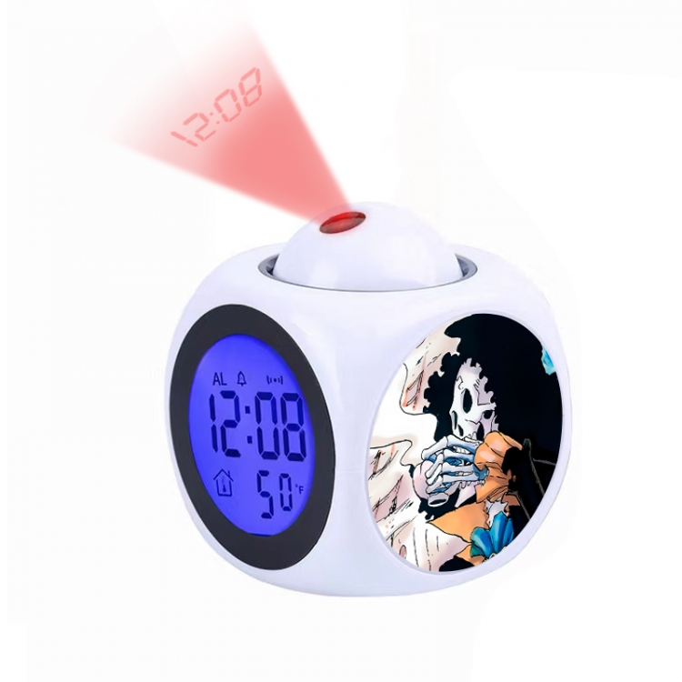 One Piece Anime projection alarm clock electronic clock 8x8x10cm