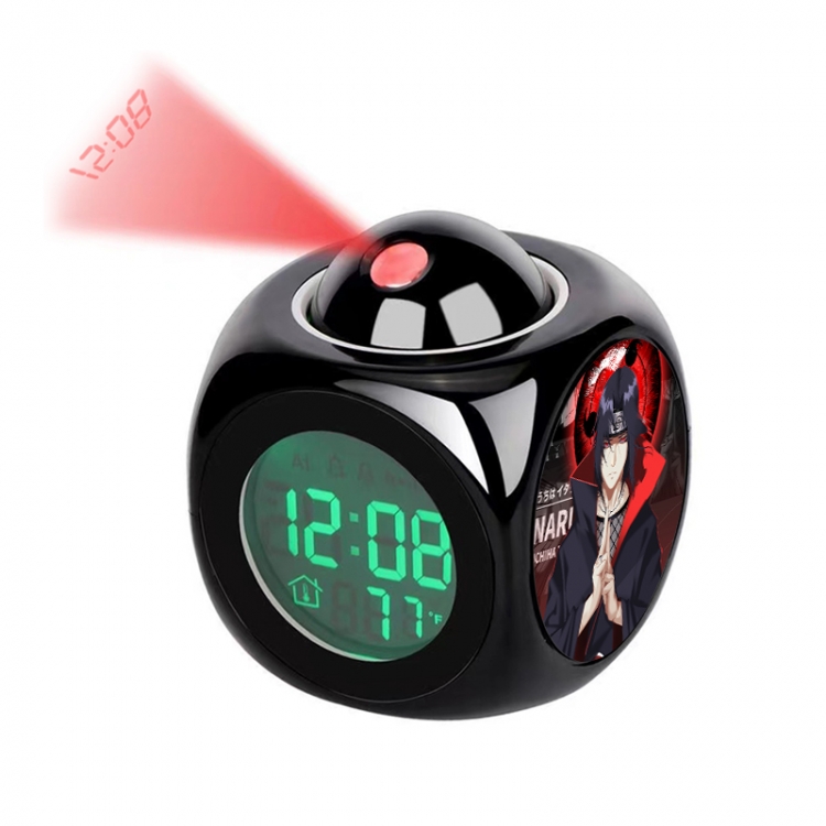 Naruto Anime projection alarm clock electronic clock 8x8x10cm