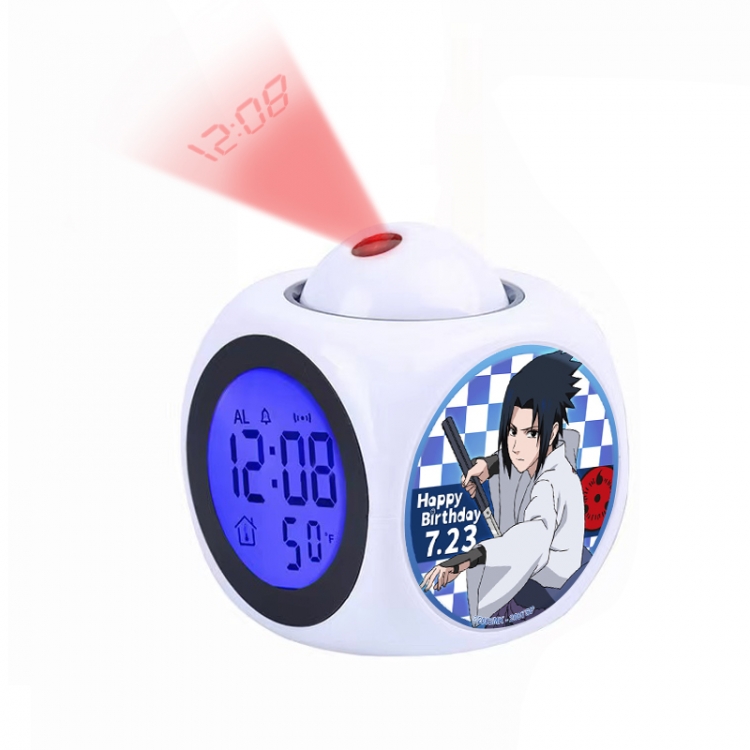 Naruto Anime projection alarm clock electronic clock 8x8x10cm