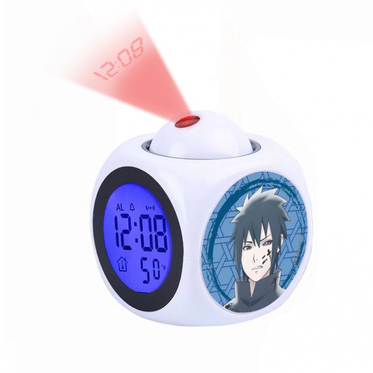 Naruto Anime projection alarm clock electronic clock 8x8x10cm