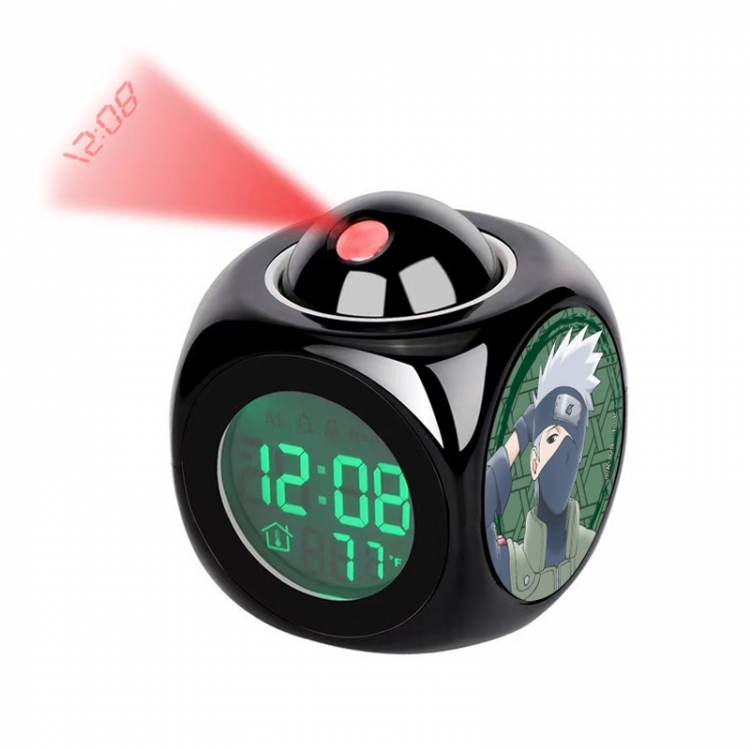 Naruto Anime projection alarm clock electronic clock 8x8x10cm