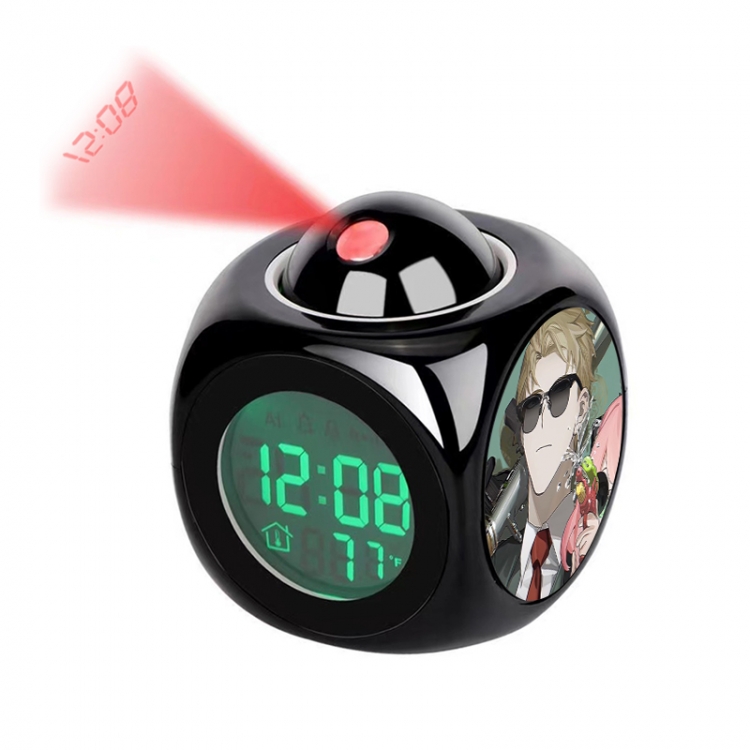 SPY×FAMILY Anime projection alarm clock electronic clock 8x8x10cm