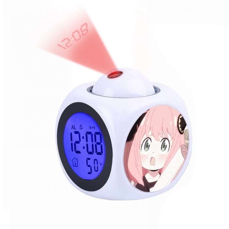 SPY×FAMILY Anime projection alarm clock electronic clock 8x8x10cm