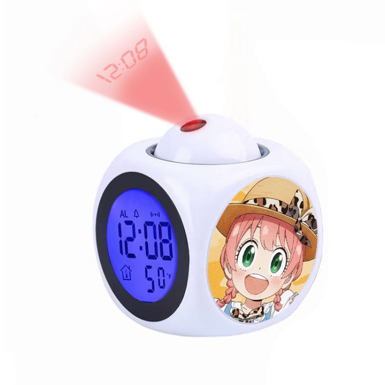 SPY×FAMILY Anime projection alarm clock electronic clock 8x8x10cm