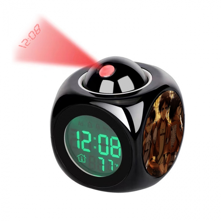 Shingeki no Kyojin Anime projection alarm clock electronic clock 8x8x10cm