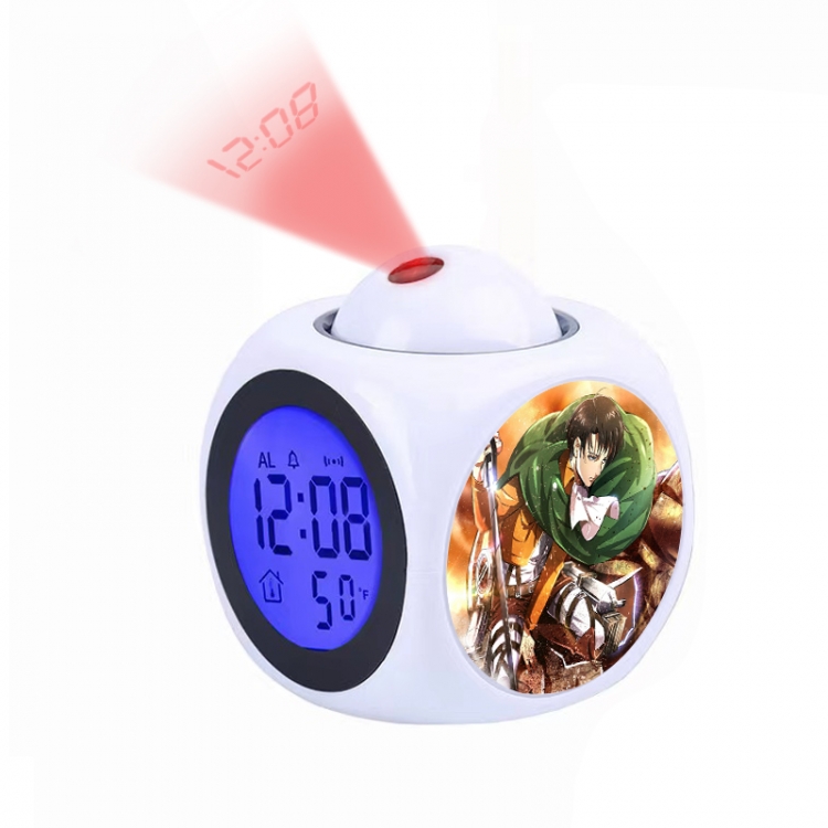 Shingeki no Kyojin Anime projection alarm clock electronic clock 8x8x10cm