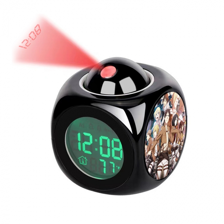 Shingeki no Kyojin Anime projection alarm clock electronic clock 8x8x10cm
