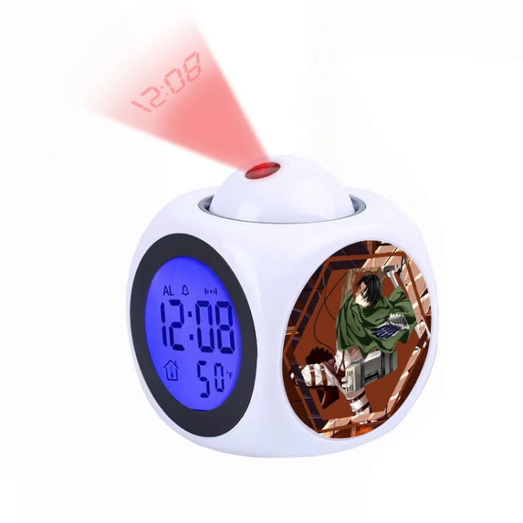 Shingeki no Kyojin Anime projection alarm clock electronic clock 8x8x10cm