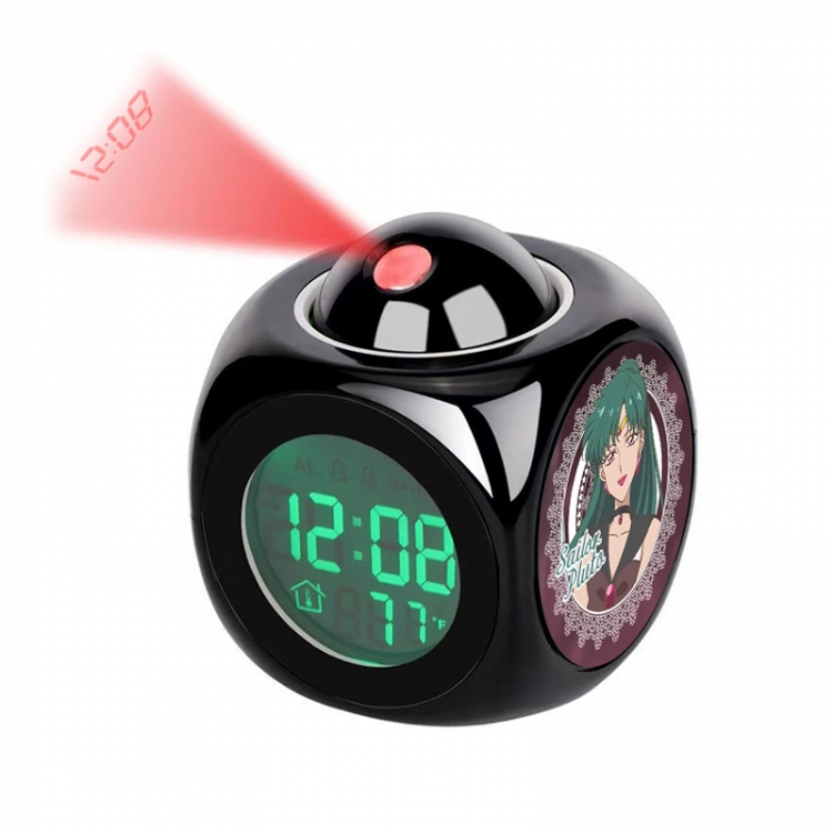 sailormoon Anime projection alarm clock electronic clock 8x8x10cm