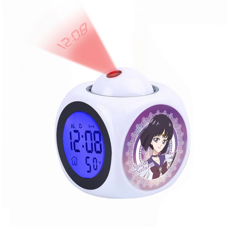 sailormoon Anime projection alarm clock electronic clock 8x8x10cm