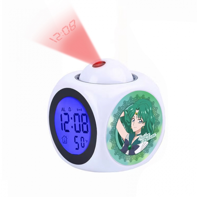 sailormoon Anime projection alarm clock electronic clock 8x8x10cm