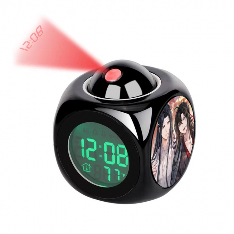 The wizard of the de Anime projection alarm clock electronic clock 8x8x10cm