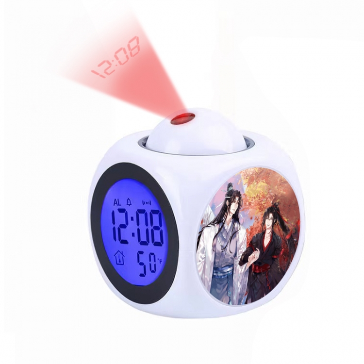 The wizard of the de Anime projection alarm clock electronic clock 8x8x10cm