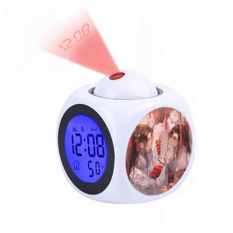 The wizard of the de Anime projection alarm clock electronic clock 8x8x10cm