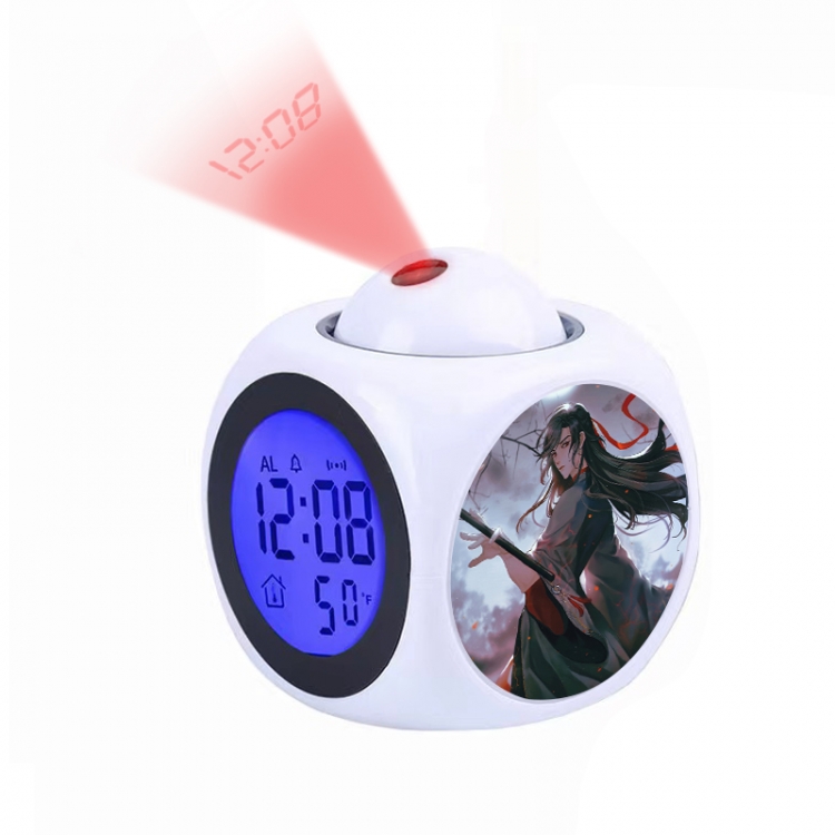 The wizard of the de Anime projection alarm clock electronic clock 8x8x10cm