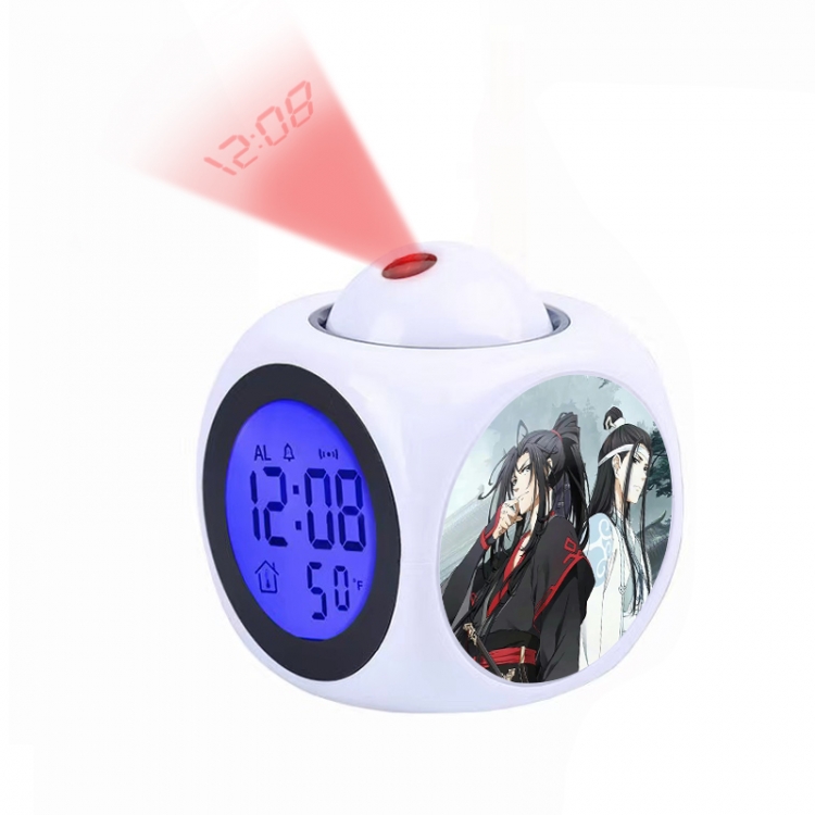 The wizard of the de Anime projection alarm clock electronic clock 8x8x10cm