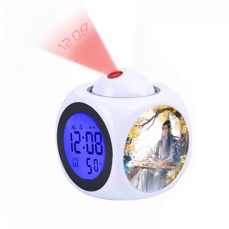 The wizard of the de Anime projection alarm clock electronic clock 8x8x10cm