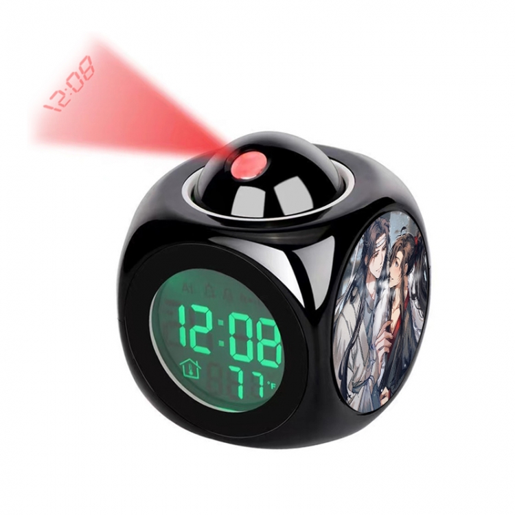 The wizard of the de Anime projection alarm clock electronic clock 8x8x10cm