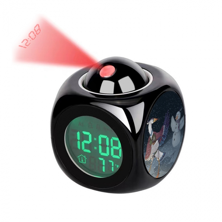 The Boy and the Heron Anime projection alarm clock electronic clock 8x8x10cm