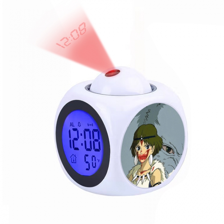 The Boy and the Heron Anime projection alarm clock electronic clock 8x8x10cm