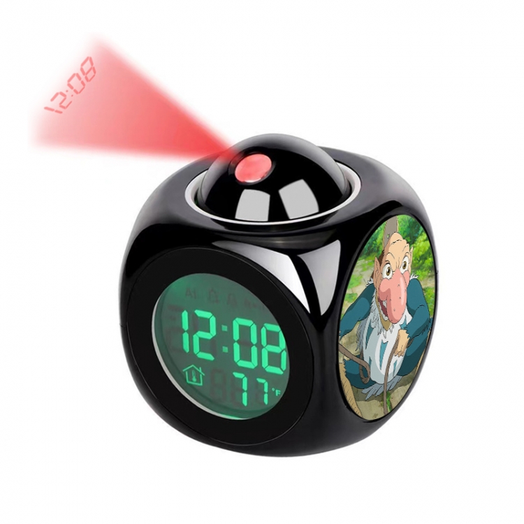 The Boy and the Heron Anime projection alarm clock electronic clock 8x8x10cm