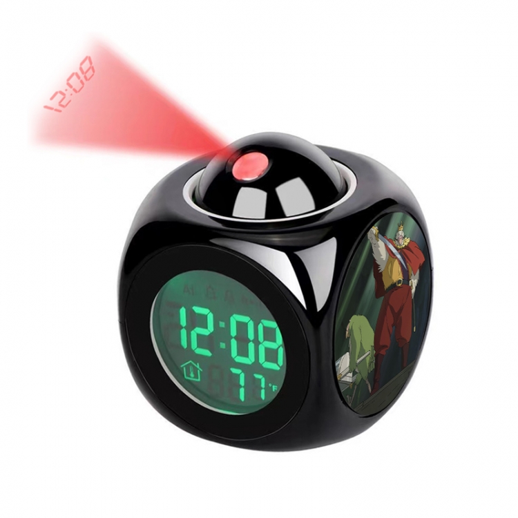 The Boy and the Heron Anime projection alarm clock electronic clock 8x8x10cm