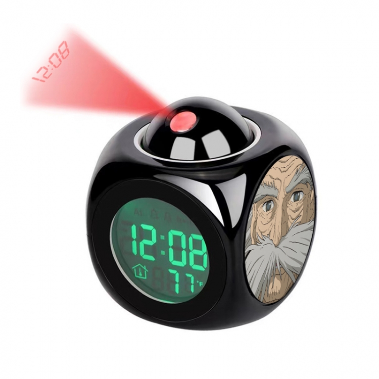 The Boy and the Heron Anime projection alarm clock electronic clock 8x8x10cm