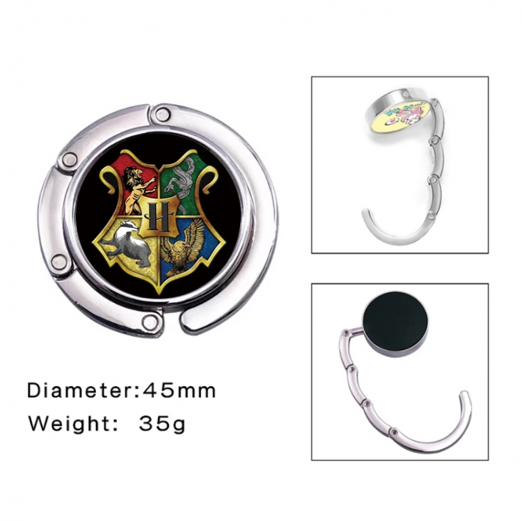 Harry Potter Anime folding bag hanger table edge bag hook 45mm