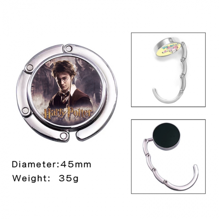 Harry Potter Anime folding bag hanger table edge bag hook 45mm