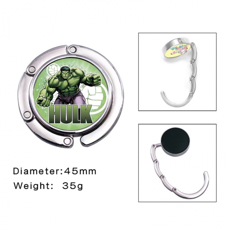 The Hulk Anime folding bag hanger table edge bag hook 45mm